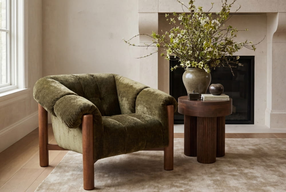 Colby Khaki Accent Chair