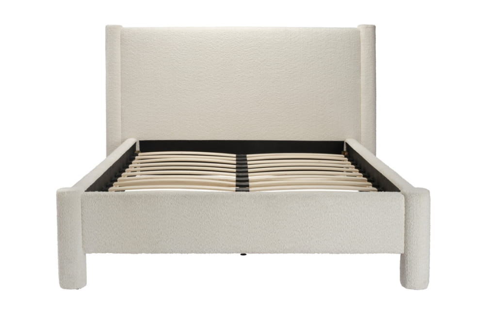 Dena Snow Upholstered Double Bed