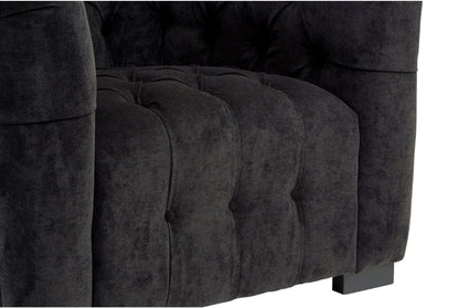 Fenton Black Fabric Armchair