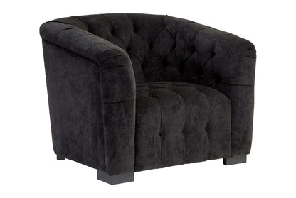 Fenton Black Fabric Armchair