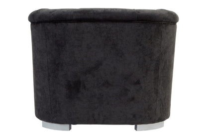 Fenton Black Fabric Armchair