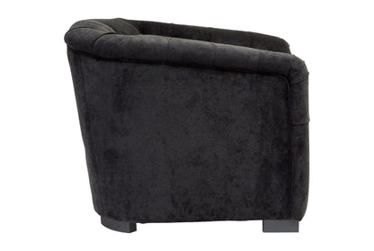 Fenton Black Fabric Armchair