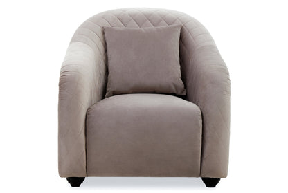 Fifi Grey Velvet  Armchair