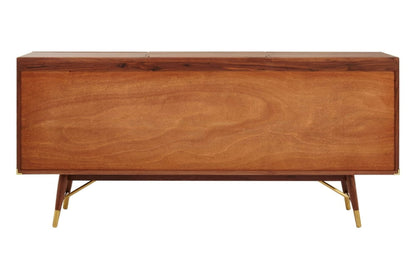 Florence Walnut Wood 2 Door and Drawers Sideboard