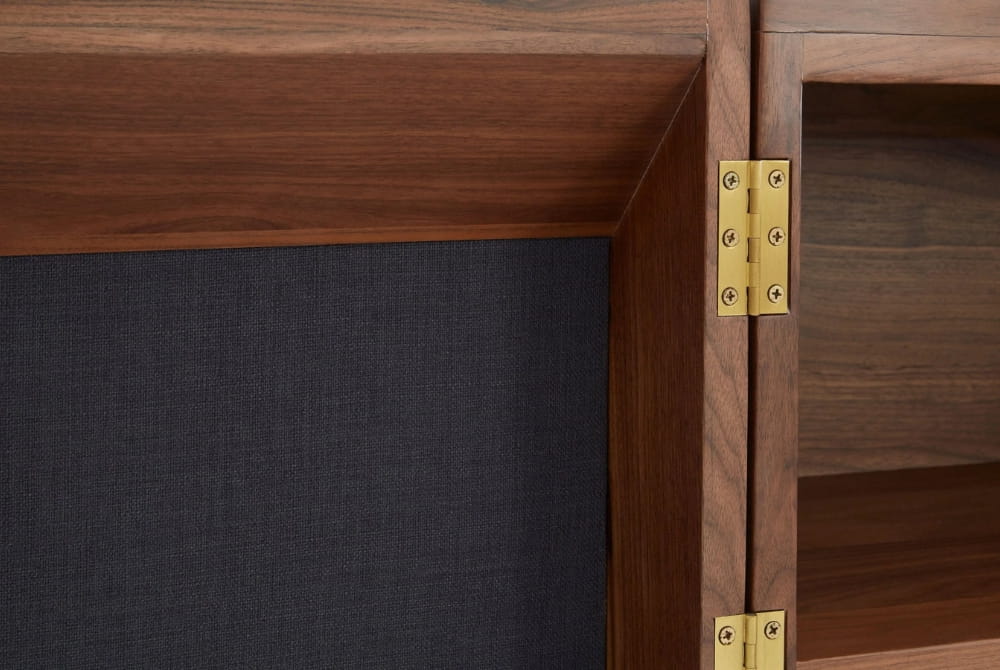 Florence Walnut Wood 2 Door and Drawers Sideboard