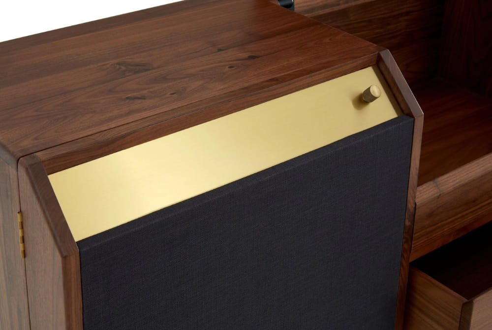 Florence Walnut Wood 2 Door and Drawers Sideboard