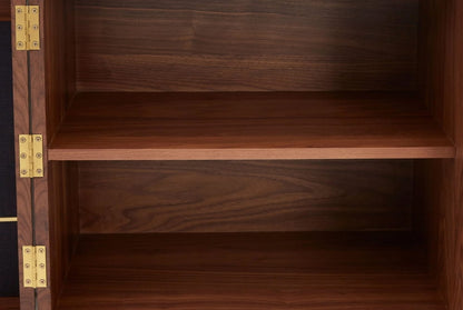 Florence Walnut Wood 2 Door and Drawers Sideboard