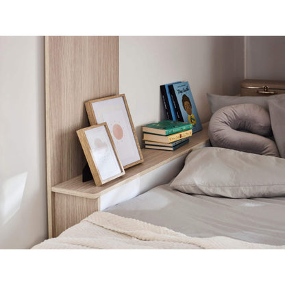 Horizon Bunk Bed - Woodgrain and White