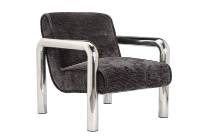 Haider Black Accent Chair