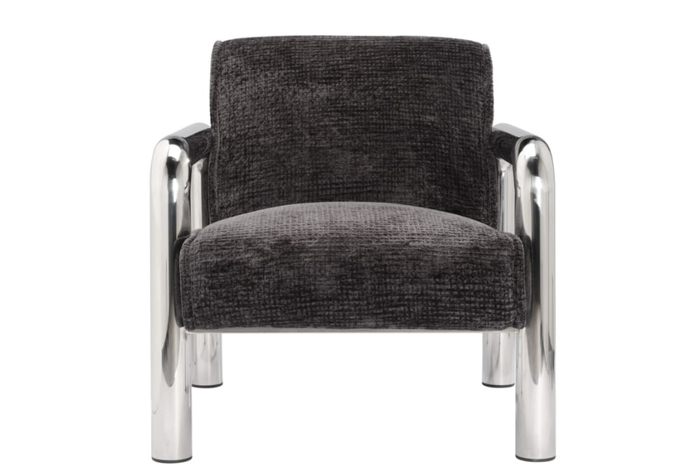 Haider Black Accent Chair