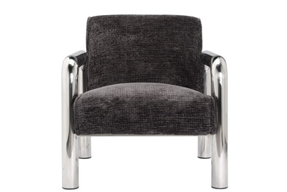 Haider Black Accent Chair
