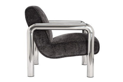Haider Black Accent Chair