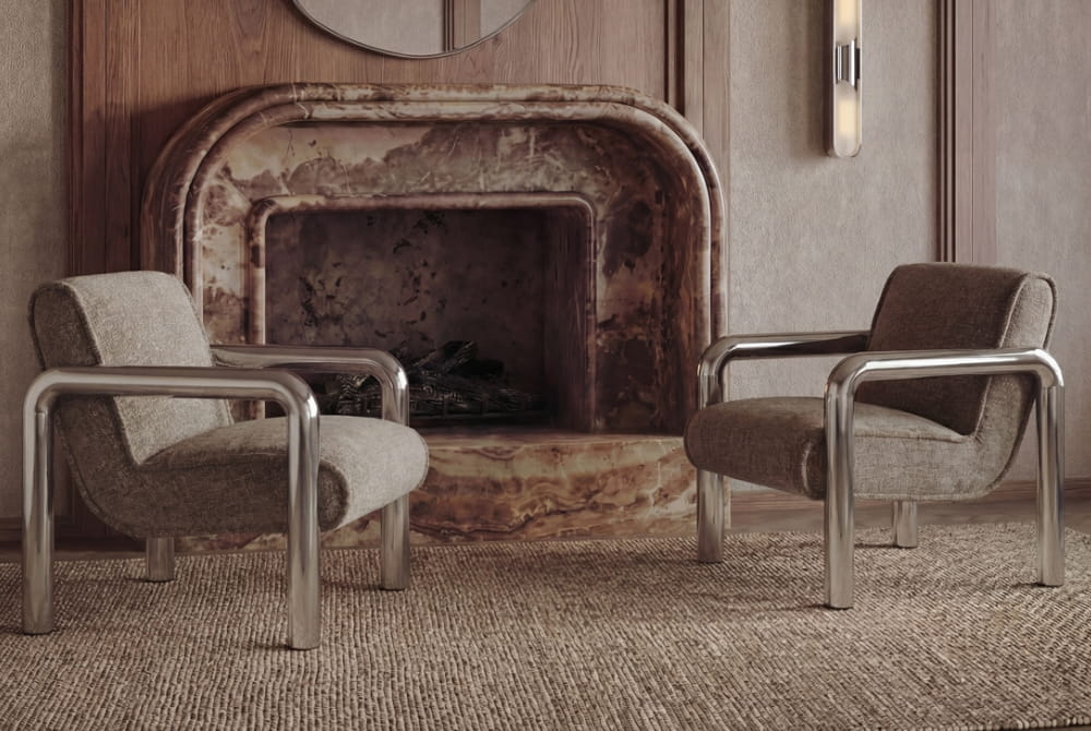 Haider Light Brown Accent Chair
