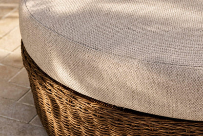 Hambridge Curved Corner Sofa Set - Rattan Dark Natural