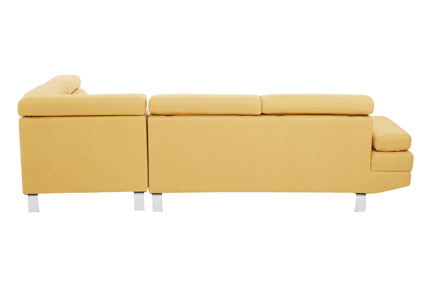 Hanover Ochre Linen Corner Sofa with Adjustable Headrests