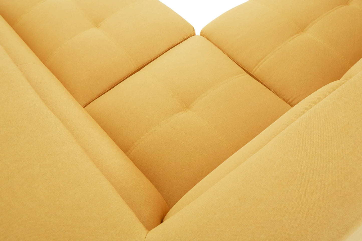 Hanover Ochre Linen Corner Sofa with Adjustable Headrests