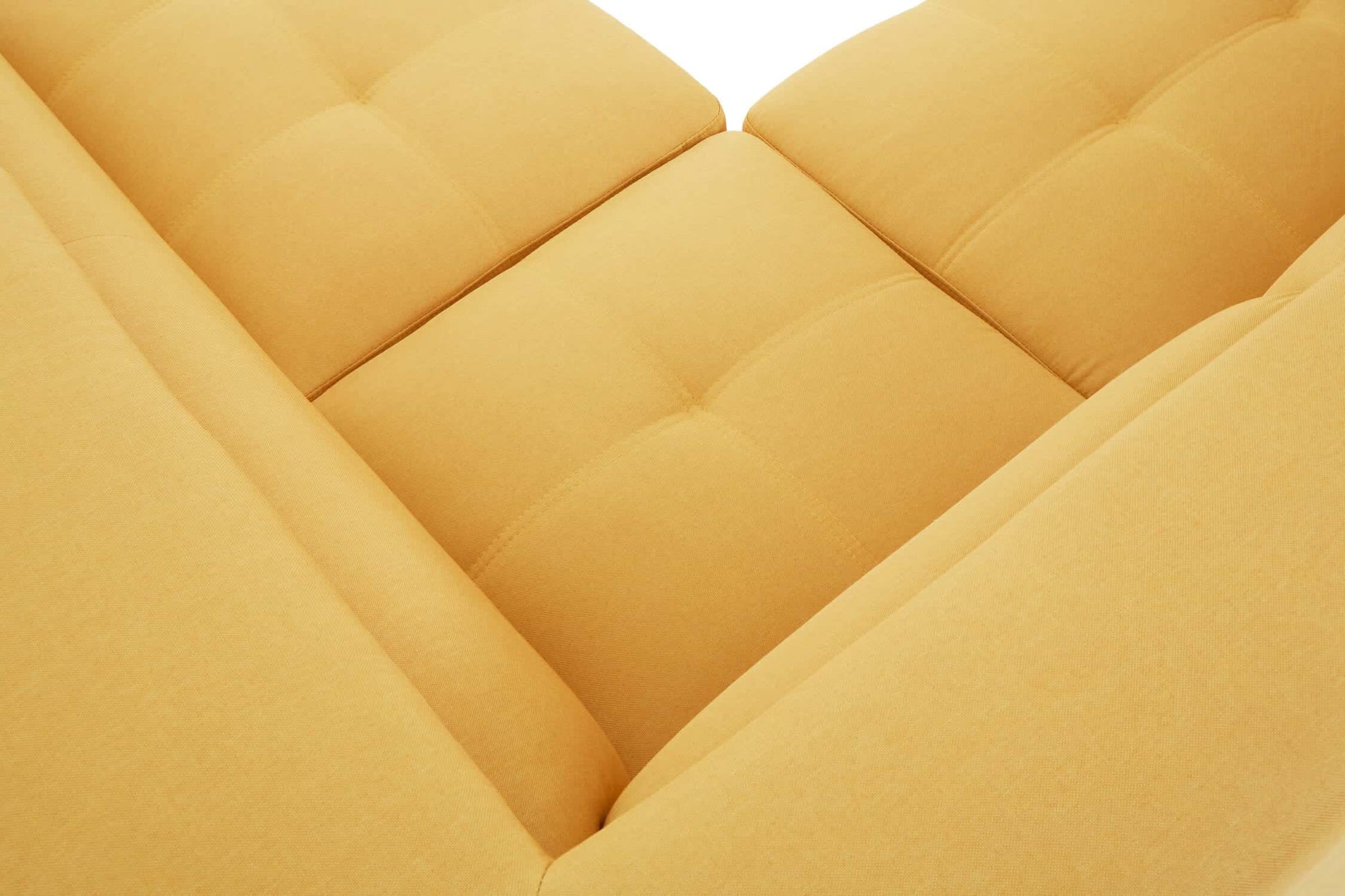 Hanover Ochre Linen Corner Sofa with Adjustable Headrests
