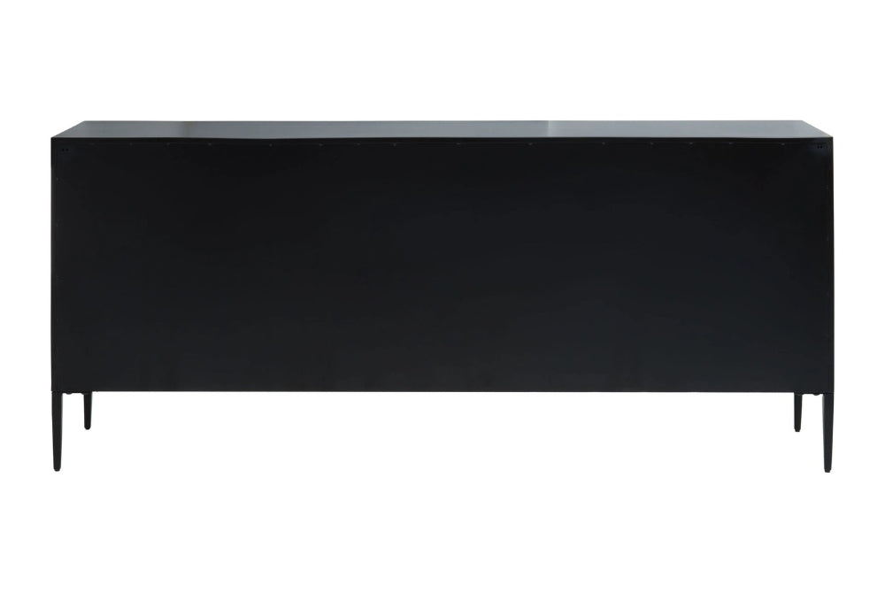 Harrington Grey Wash Recycled Pine Wood 4 Door Sideboard