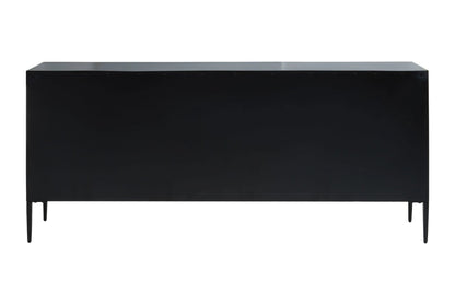 Harrington Grey Wash Recycled Pine Wood 4 Door Sideboard