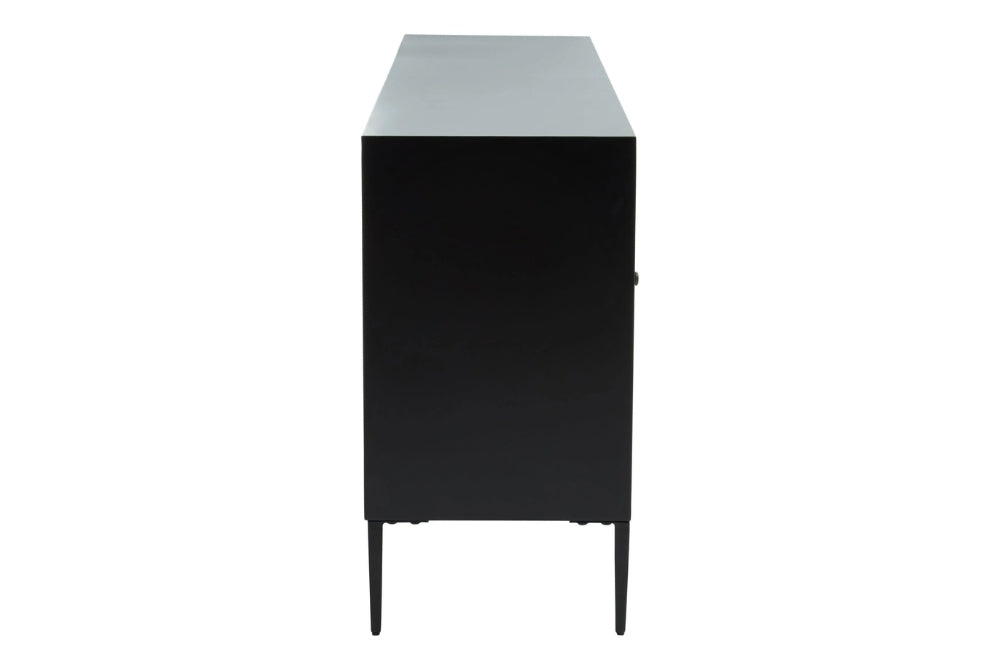Harrington Grey Wash Recycled Pine Wood 4 Door Sideboard