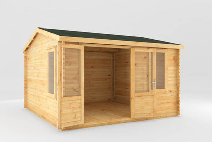 The Home Office Elite Log Cabin 4m x 4m