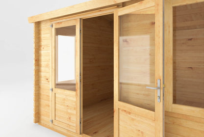 The Home Office Elite Log Cabin 4m x 4m