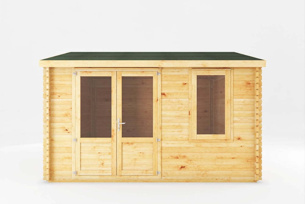 The Home Office Elite Log Cabin 4m x 4m
