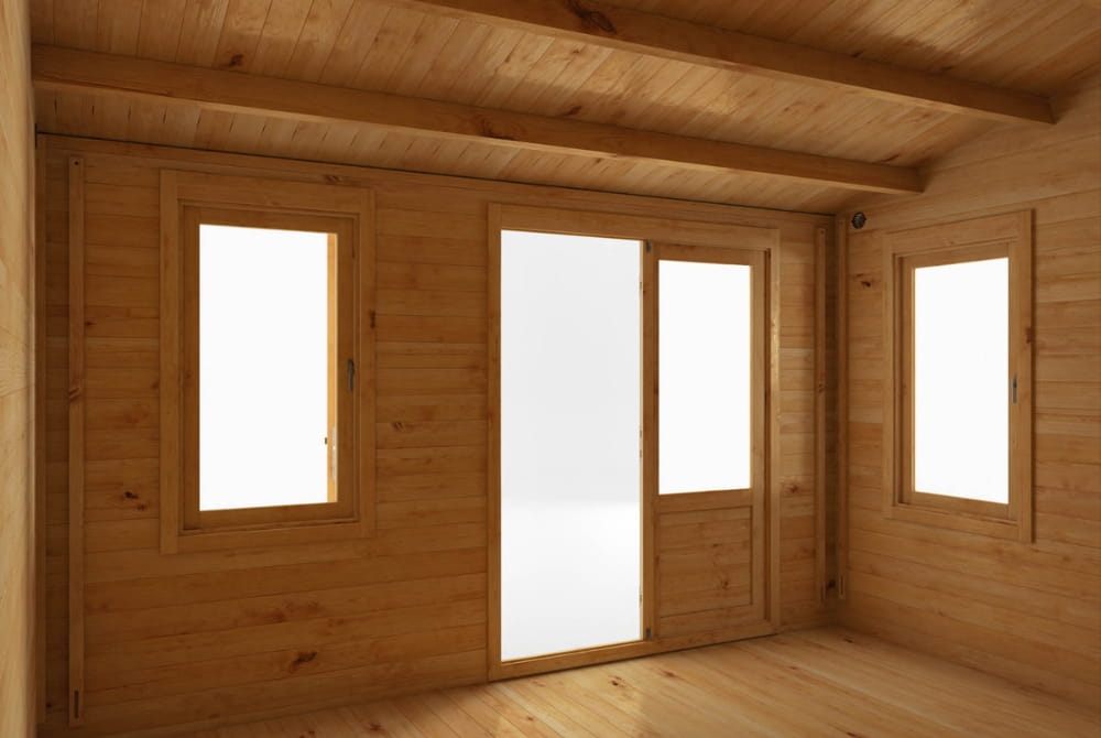 The Home Office Elite Log Cabin 4m x 4m