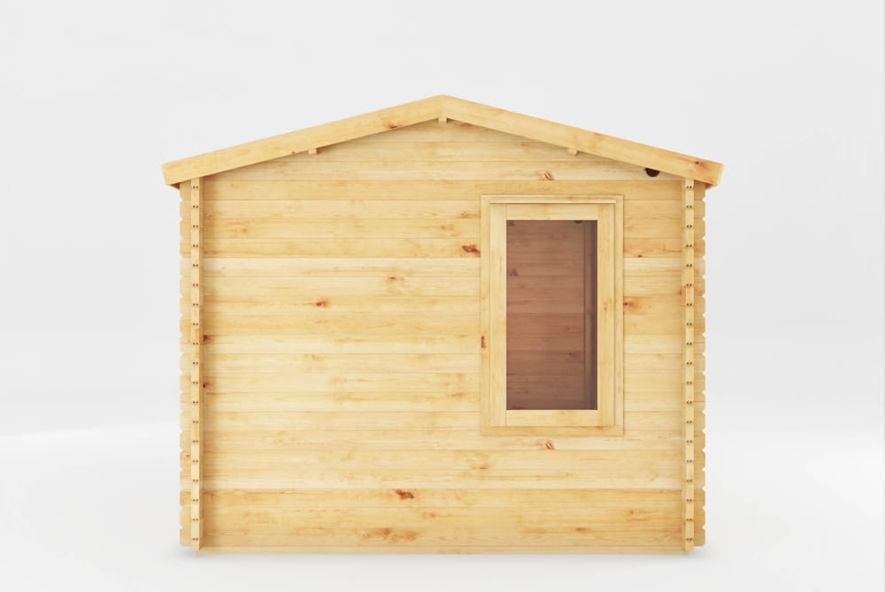 The Home Office Elite Log Cabin with Side Shed 4.1m x 3m