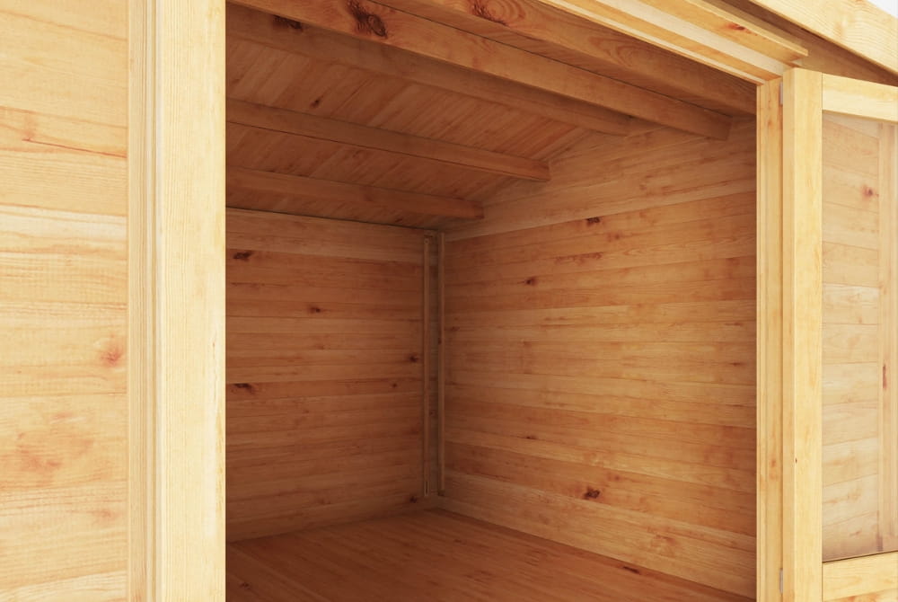 The Home Office Elite Log Cabin with Side Shed 5.1m x 4m