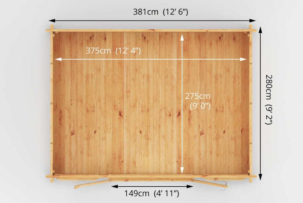 The Home Office Studio Log Cabin 4m x 3m