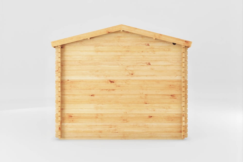 The Home Office Studio Log Cabin with Side Shed 5.1m x 3m