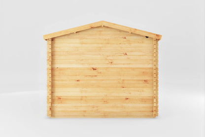 The Home Office Studio Log Cabin with Side Shed 5.1m x 3m