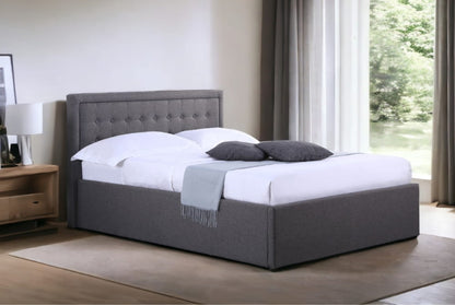 Houston Grey Fabric Ottoman Bed