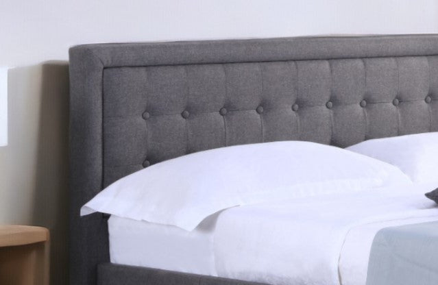 Houston Grey Fabric Ottoman Bed