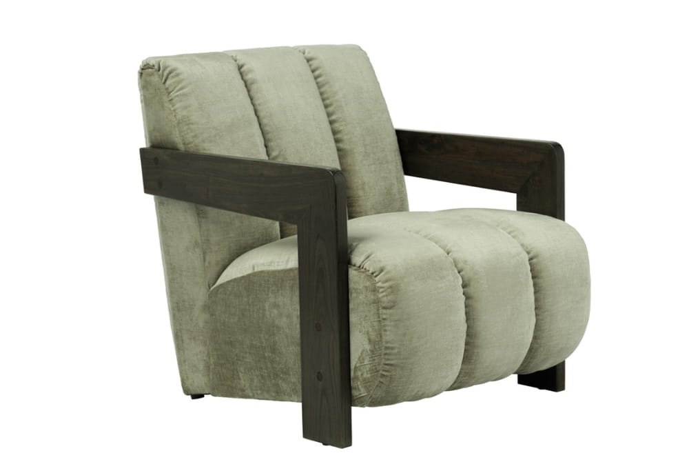 Hudson Dusty Sage Chair with optional Foot Stool
