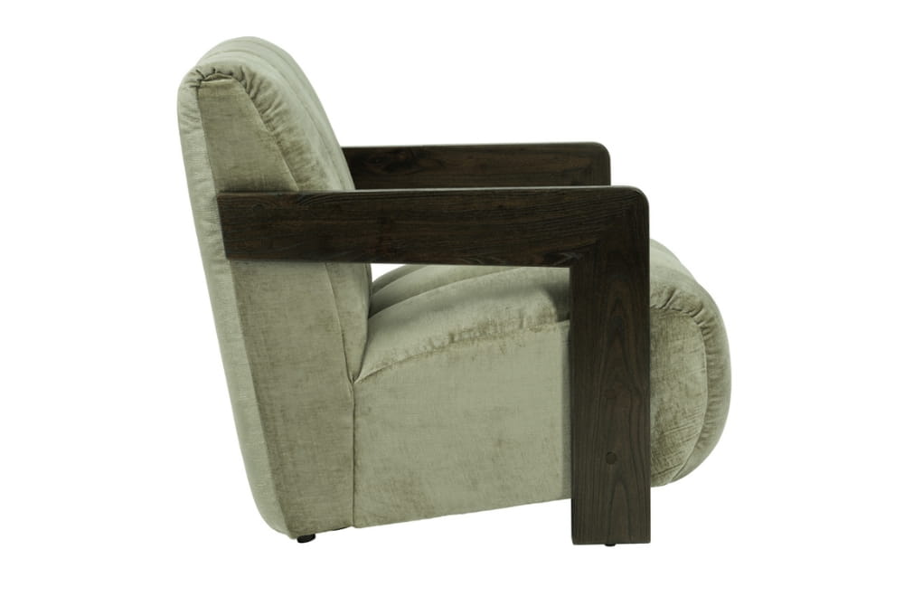 Hudson Dusty Sage Chair with optional Foot Stool