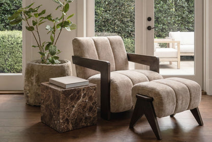 Hudson Porcelain Chair with optional Foot Stool