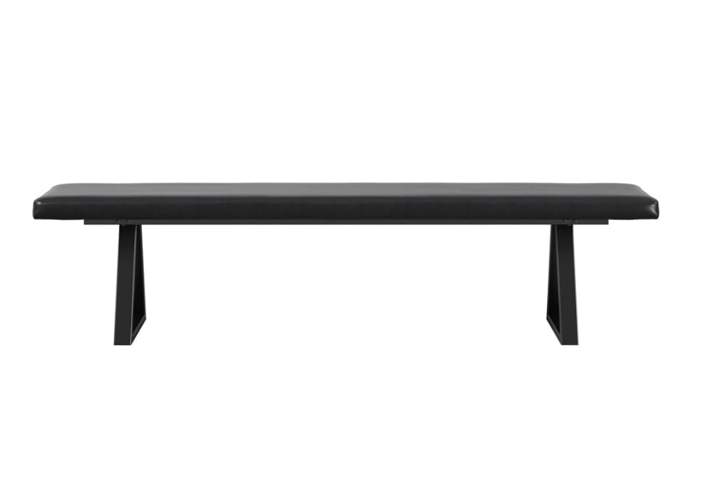 Hyde Whiskey and Black Dining Table with Hyde Benches
