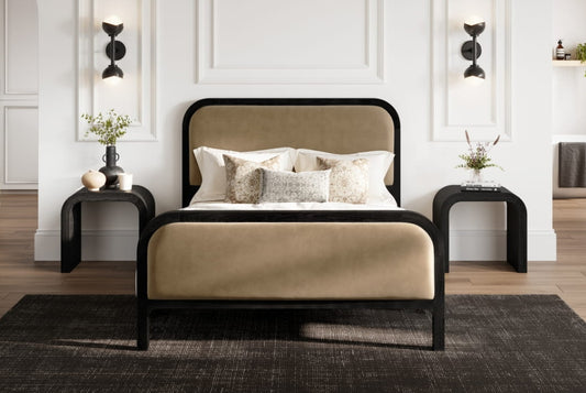 Ines Mole Upholstered Double Bed