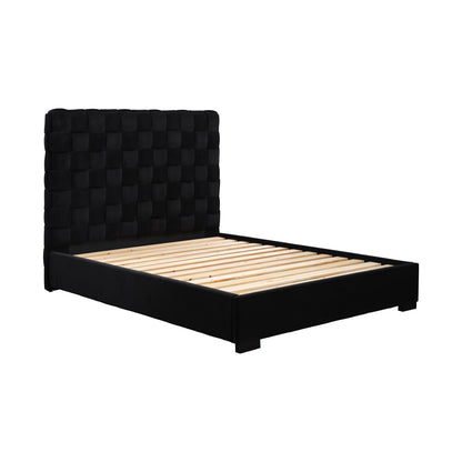 Pasadena Black Upholstered Double Bed