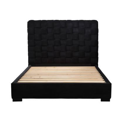 Pasadena Black Upholstered Double Bed