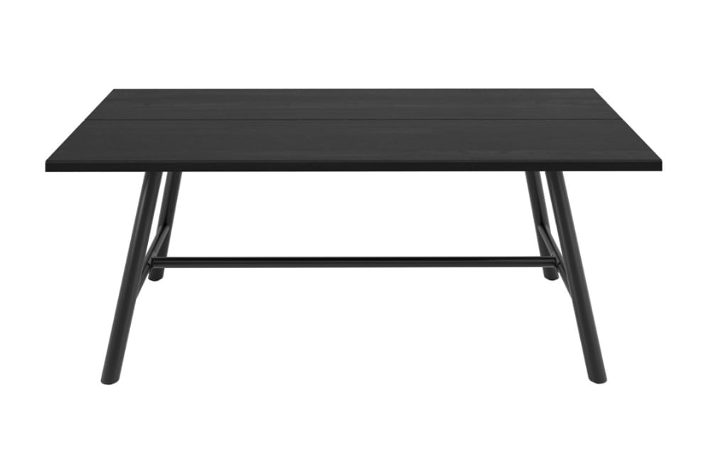 Louie Black Dining Table with 6 Ashton Black Dining Chairs