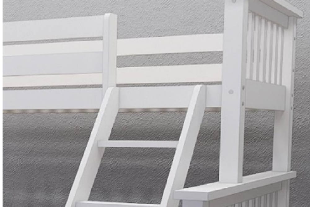 Lucca Triple White Bunk Bed