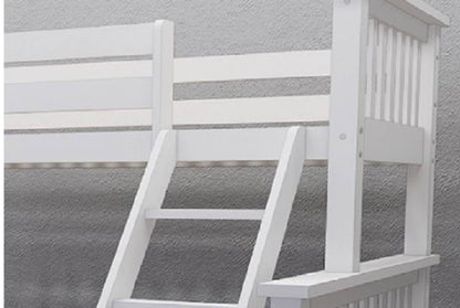 Lucca Triple White Bunk Bed