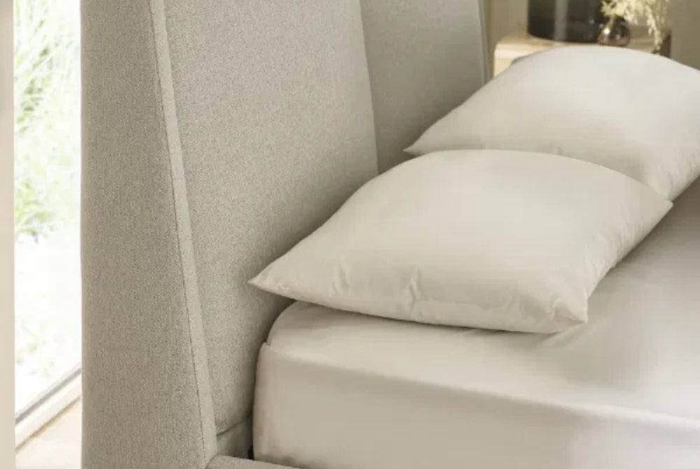 Maddock Beige Ottoman Bed