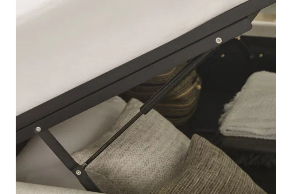 Maddock Beige Ottoman Bed