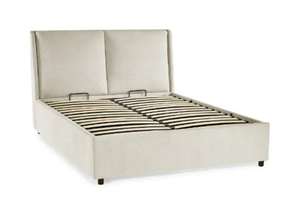 Maddock Beige Ottoman Bed