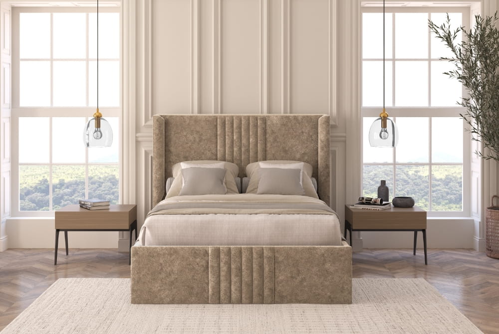 The Calista Upholstered Ottoman Bed