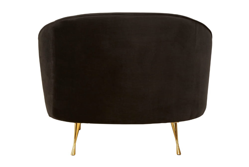 Manhattan Black Velvet Cocoon Chair